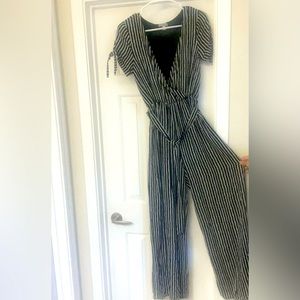 Pin stripe jumpsuit
